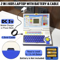 sndia Learning Laptop Educational Computer Toys with Mouse & USB Cable, LED Display image 2