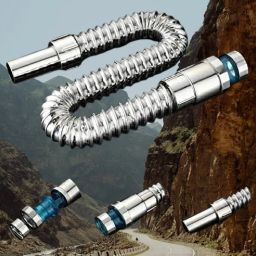 Bathroom Waste Pipe – PVC White Outlet Hose – Single Unit Silver Hose Pipe-image-79