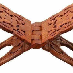 Divine Edge Wooden Rehal – Handcrafted Elegance for Your Sacred Moments Wooden Brown Rehal-6