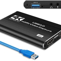 microware HDMI Video Capture Card, HDMI to USB 3.0 Capture Device for Gaming, Streaming or Live Broadcasting Compatible with OBS Linux, Mac OS, Windows 7/8/10 (USB 3.0-HD-Loop) Media Streaming Device image 3