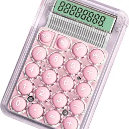 Pink Mini Cute 8-Digit Portable Pocket Calculator Easy to Press Electronic Calculator Daily Use Basic Calculator-39
