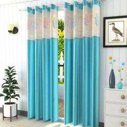 152.5 cm (5 ft) Polyester Semi Transparent Window Curtain (Pack Of 2)-14