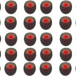 BBS TECH Premium Quality Silicon and Light weight Ear Tips For All Men & Women ( Pack Of 15 Pair) ( 30 Pcs) Silicone replacement In The Ear Headphone Cushion (Pack of 30, Red, Grey) In The Ear Headphone Cushion-image-79