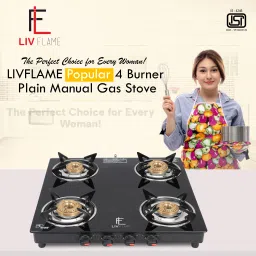 Popular Cute Plain Toughened Glass Manual Gas Stove-image-57
