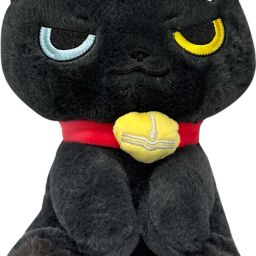 Plush toy Kids Plushies Stuffed toy Kawaii Cat Black Soft toy - 20 cm-image-5