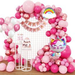 hello kitty theme birthday decoration kit-image-44