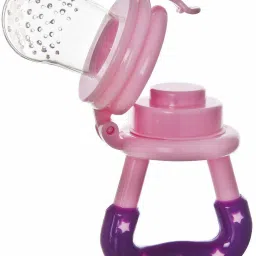 Silicone Fruit and Food Nibbler with Extra Silicone MESH ( PURPLE ) - SILICON-12