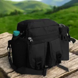 Black Men & Women Sling Bag AdventurePro Multi-Utility Waist & Sling Bag with Detachable Bottle Pocket-image-46