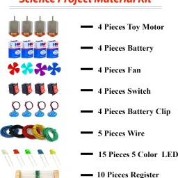 symfonia School Science Project DC Motor kit 50 Item Loose in one Pack image 2