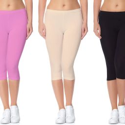 Cotton Lycra 220 GSM Bio-Wash Women Multicolor Capri-image-8
