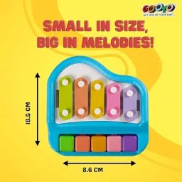 pixado 2 in 1 Mini Piano and Xylophone Toy with Colorful Keys & 2 Mallets for kids image 4