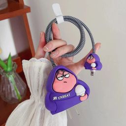 GUOi iPhone Charger USB-C Power Adapter Case for 18W-20W Charger 3D Cartoon Design Cable Protector-image-63