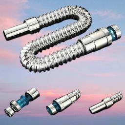 PVC Drain Waste Pipe for Sink – White Flexible – 1Pc Silver Hose Pipe-image-98