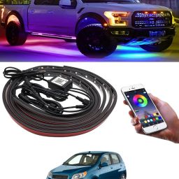 Multicolor Shine Chassis Underglow Kit Wireless Remote/Phone Control For Car-28 Car Fancy Lights-image-88