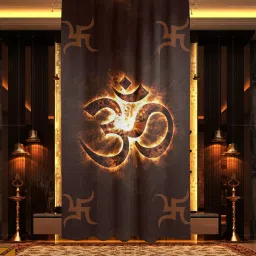 153 cm (5 ft) Polyester Room Darkening Window Curtain Single Curtain-image-44