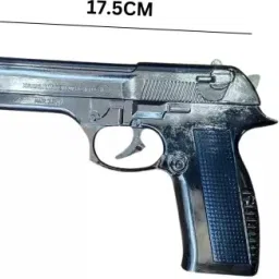 edust ® Attractive Full Metal Body Gun Lighter With Pull Back Loading System Attractive Heavy Weight Real Look Reloaded Jet Flame Pocket Lighter image 2