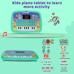 ridhimani 2 in 1 Activity Educational Learning Tablet Laptop Computer Toy for Kids image 3