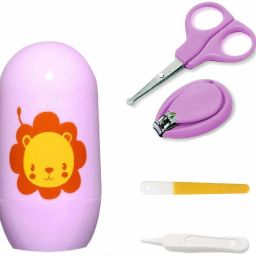 Baby Nail Scissors Gorgeous Trimmer Sets Safety Care Nail Cutter Nail Scissors Nails Suit Baby Nail Cutter Kit (4 in 1 Set)-image-90