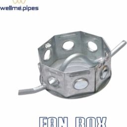 WELLME PIPES FAN BOX 11.5INCH SILVER (1PCS) 7CM x 10CM Shelf Bracket-21