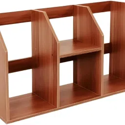 bvm Table Top Bookshelf Solid Wood Open Book Shelf image 2