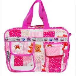 Waterproof Baby Bag for Mother (DARK PINK) WATER PROOF-11