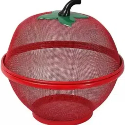 Apple Shape Fruit & Vegetable Basket With Protective Lid Steel Fruit & Vegetable Basket-image-49