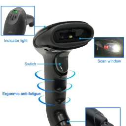 SYGA 2.4G Wireless & Bluetooth 1D/2D Barcode Scanner (X-9701C) X-9701C 2D Camera Barcode Scanner image 3