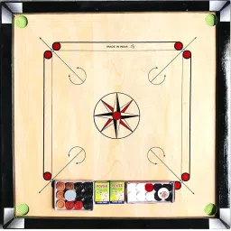 Matte large Carrom Board , coins Striker (32 x 32 Inch)#_Carrom-CD-1079 80 cm Carrom Board-picture-35