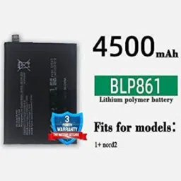 THE BATTERY STORE Mobile Battery For one -plus Original BLP861 battrey for1+Nord 2 5G Batter-image-29