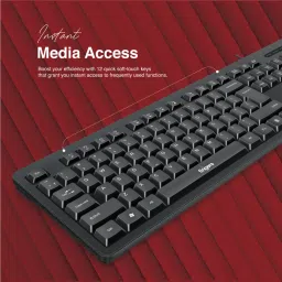 FINGERS Marvel Combo With Mouse Wired USB Standard Desktop Keyboard Compatible with Desktop, Laptop, Tablet, iPad, Mac multimedia_keys,Marvel Combo With Mouse image 5
