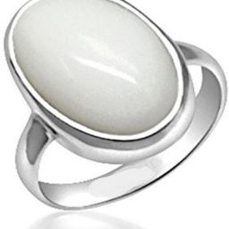 Brass Coral Silver Plated Ring-image-19