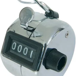 Hand Held 4 Digit Manual Mechanical Click Analog Tally Counter-14
