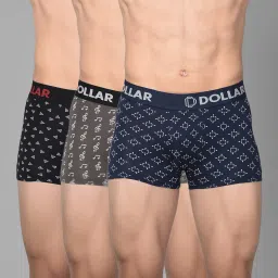 Pack of 3 Cotton Shuffle Intellisoft Cotton Spandex Printed Men Trunk-image-43