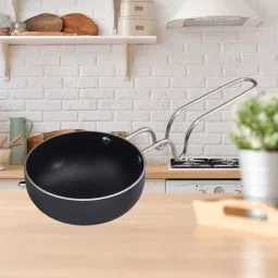 Tadka Pan w/ Handle | Aluminium | Gas Stove Compatible |Durable|Indian Cooking Tadka Pan 9.5 cm diameter 1 L capacity-picture-36