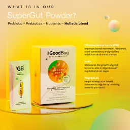 the good bug Smooth Move Probiotic For Constipation Relief Lemon Flavoured Powder image 4