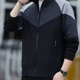 Men Colorblock Sports Jacket-image-39