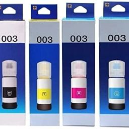 dheeru 003 Ink Bottle Pack Of 4 Black + Tri Color Combo Pack Ink Bottle-image-21