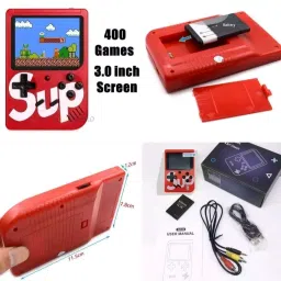 Space Age SUP Handheld Game Console Classic Retro Video Game Colorful LCD Screen 8 GB with Video Game, Charging Cable, Battery, TV Wire, User Manual image 3
