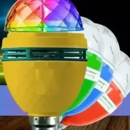 DISCO LED BULB MULTI COLOR FOR DIWALI PARTY DJ LIGHT DECORATION BULB 1 PC Single Disco Ball-25