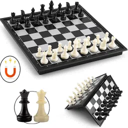 Folding With Magnetic Pieces And Standard Board (10 Inch) 25 cm Chess Board-20