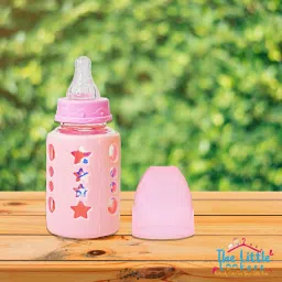 Glass Feeding Bottle for Newborns/Infants/Babies - 120 ml-image-93