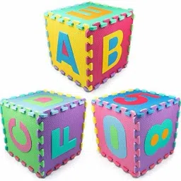 forsikha Non Toxic Alphabet Puzzle Mat Kids Learn & Play with Interlocking Puzzle Pieces image 2