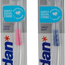 Target White Toothbrush Soft Bristles Latest Design BPA Free Imported Brush gentle to Teeth & Gems. Made in Malaysia (Random Color) Pack of 2 Soft Toothbrush-image-17