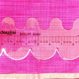 bharatss Tailoring Scallop Shaped Scale, Pattern Drafting Tool for Garment Design Drafting Kit image 3