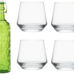 Afast Water Milk Serving And Storing Bottle And Glass Set- A350 Jug Bottle Glass Set-image-44