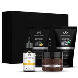 THE MAN COMPANY Set of 4 Face Serum Charcoal + Face Wash + Face Scrub & Moisturising Cream-24