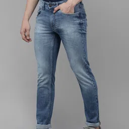U S Polo Assn Denim Co Men Blue Skinny Fit Heavy Fade Stretchable Jeans-image-47