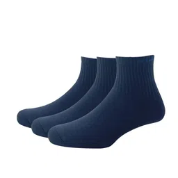 Peter England Men Navy Blue Pack of 3 Above Ankle Length Socks-40