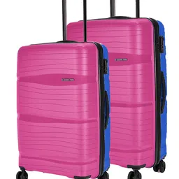 Nasher Miles Set Of 2 Colourblocked Hard-Sided Trolley Suitcase-8