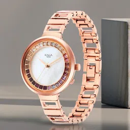 Titan Women Brass Dial & Stainless Steel Straps Analogue Watch NQ95150WM01-image-60